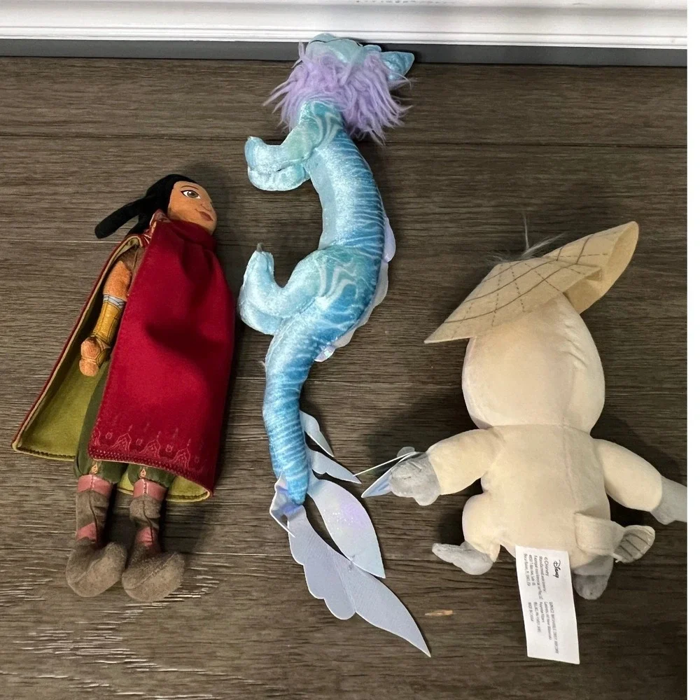 Disney Raya Last Dragon Plush‎ Lot of 3 Figures Stuffed Animal